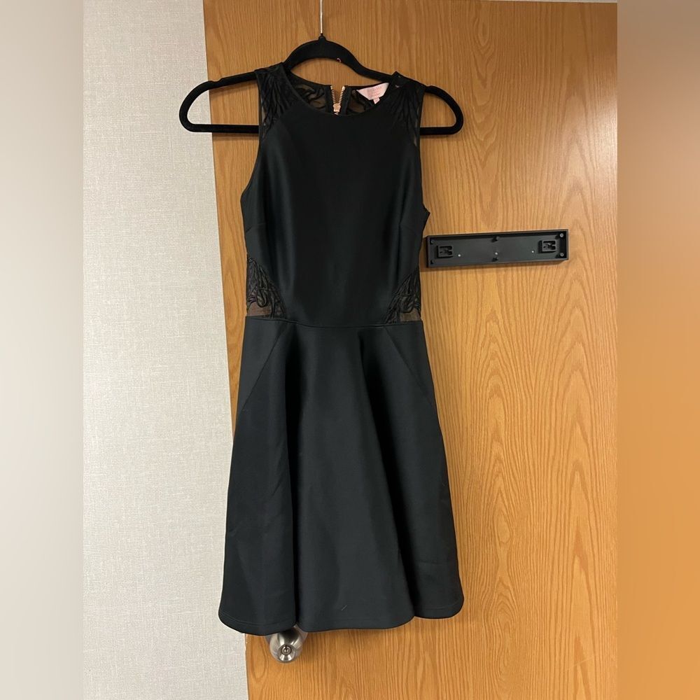 TED BAKER BLACK SKATER DRESS - Picture 2 of 5